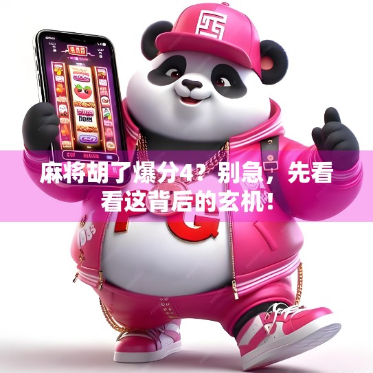 麻将胡了爆分4？别急，先看看这背后的玄机！