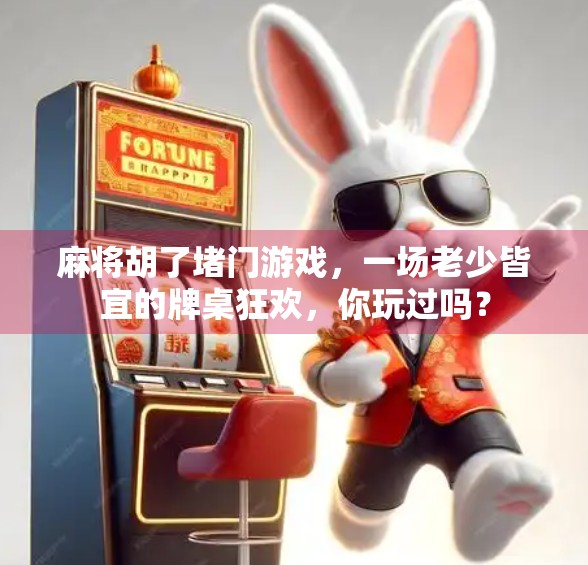 麻将胡了堵门游戏，一场老少皆宜的牌桌狂欢，你玩过吗？