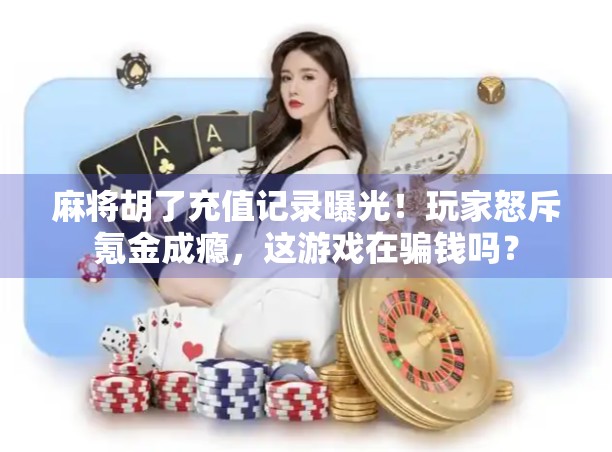 麻将胡了充值记录曝光！玩家怒斥氪金成瘾，这游戏在骗钱吗？